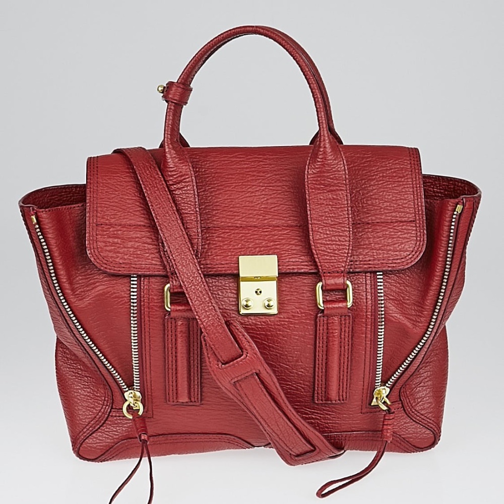 3.1 Phillip Lim Pashli Satchel Crimson Large